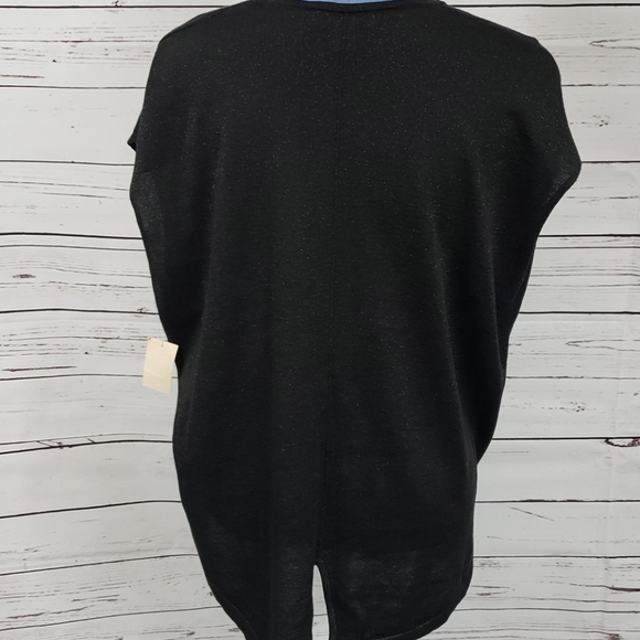 NWT Shimmery Black Coldwater Creek Sleeveless Top - Picture 3 of 8